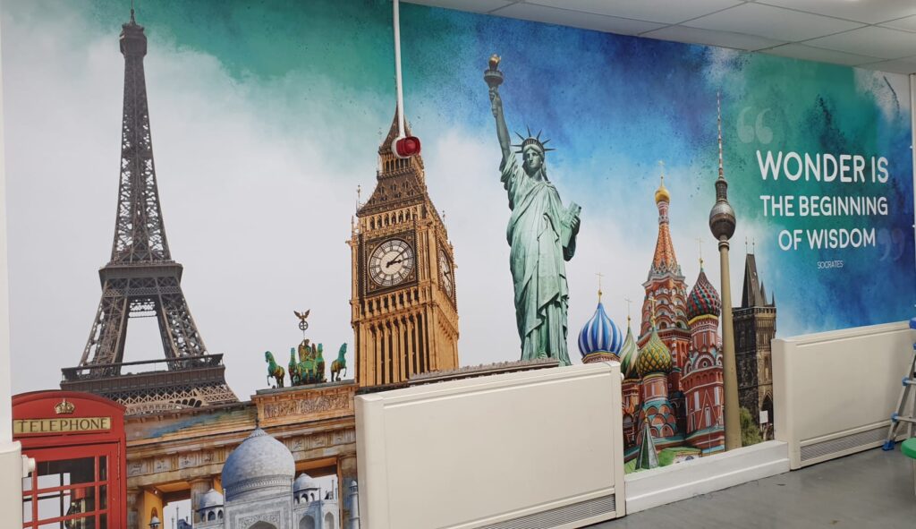 commercial wall covering